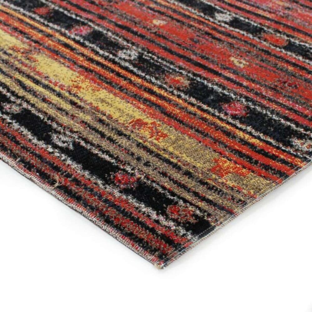 Tapis pour intérieur-extérieur lignes rouge 120x170 — vue 4