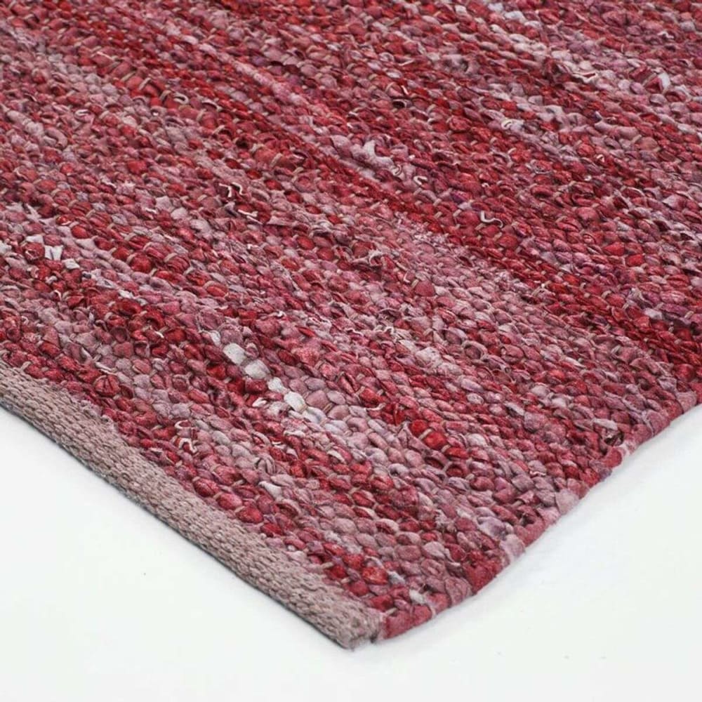 Tapis en cuir tressé burgundy 160x230 — vue 4