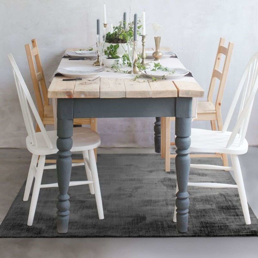 Tapis aspect velours gris 120x170 — vue 3