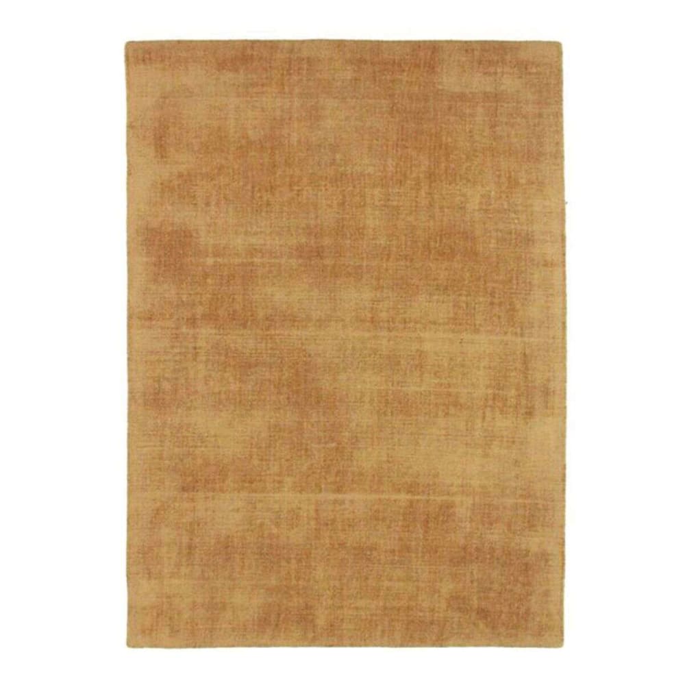 Tapis aspect velours ocre 120x170