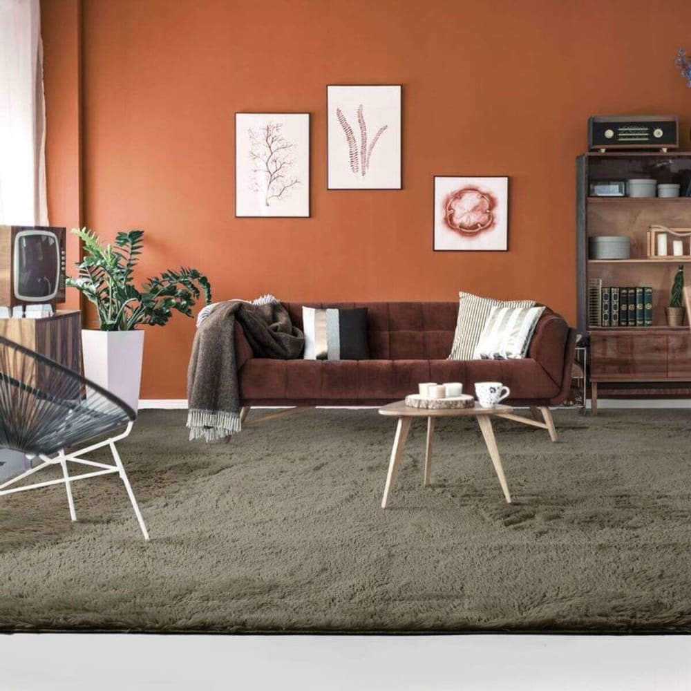 Tapis à base fine et souple extra doux taupe 225x340 — vue 3
