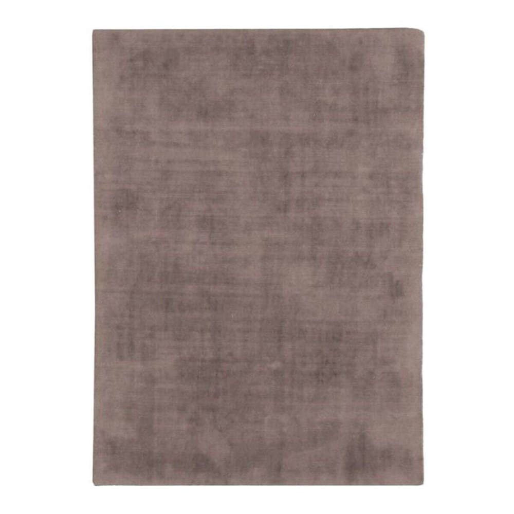 Tapis aspect velours taupe 120x170