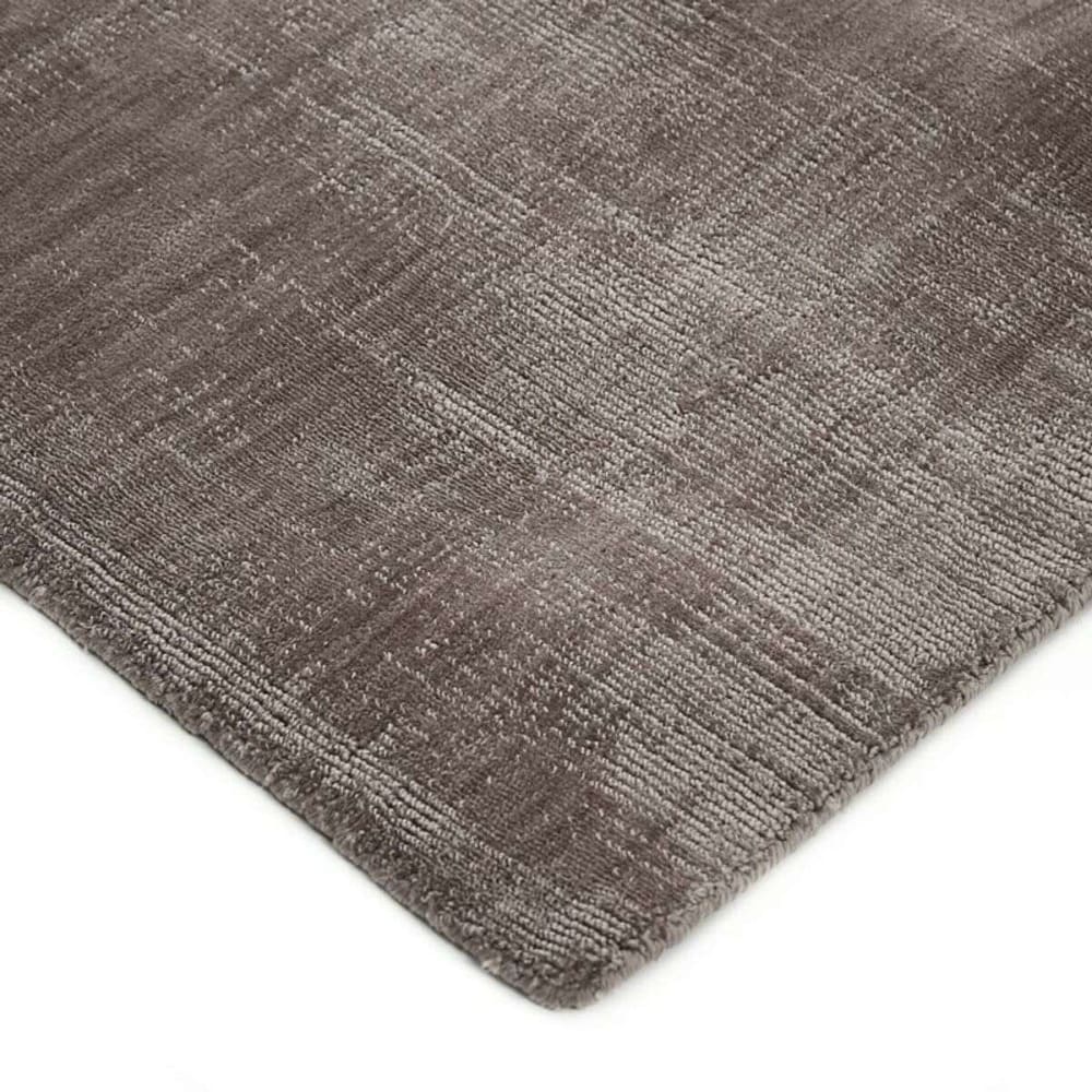 Tapis aspect velours taupe 120x170 — vue 4