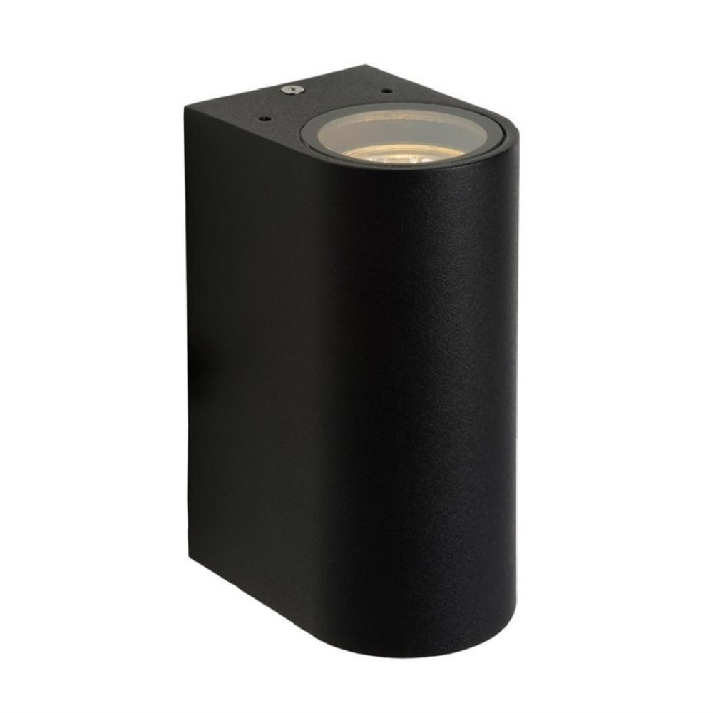 Applique d'extérieur 2 lumières métal noir H15cm
