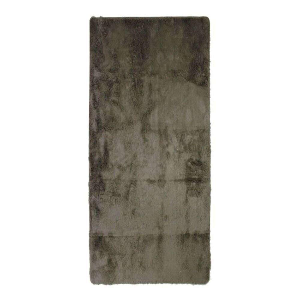 Tapis  à base fine et souple extra doux taupe 80x180