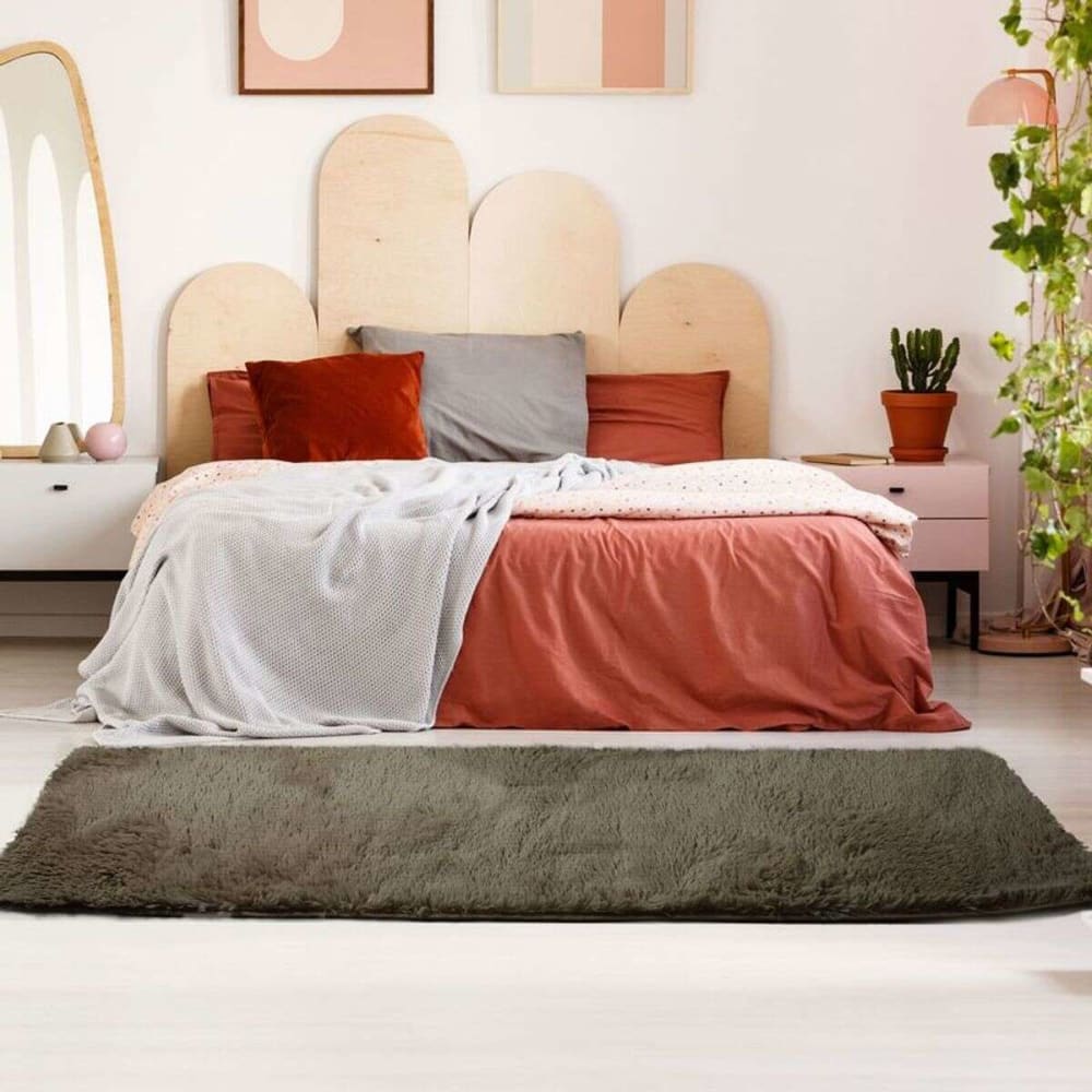 Tapis à base fine et souple extra doux taupe 80x180 — vue 3