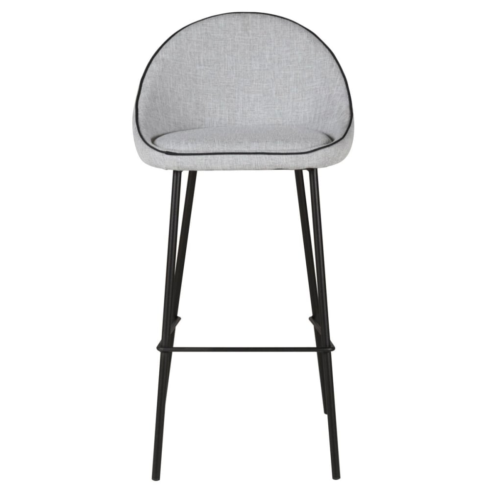 Chaise de bar tissu gris