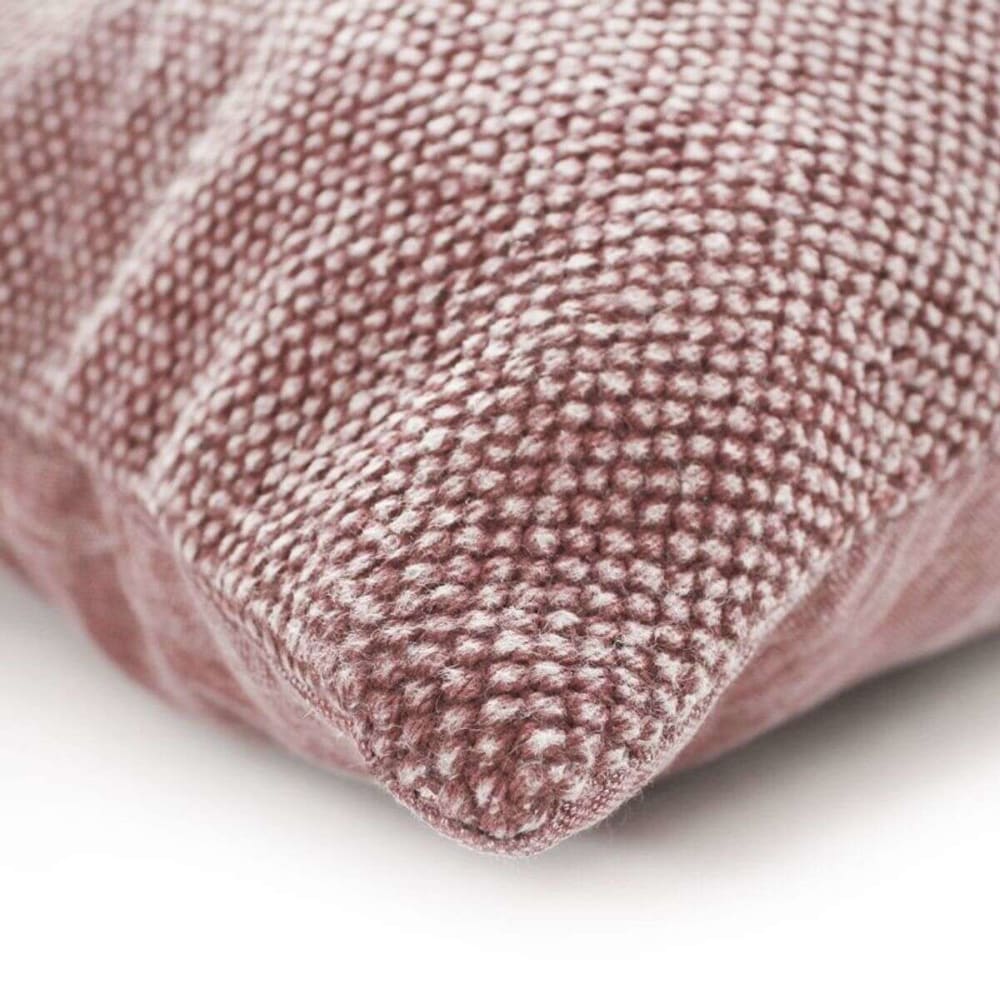 Coussin effet délavé rose poudré 60x40 — vue 4