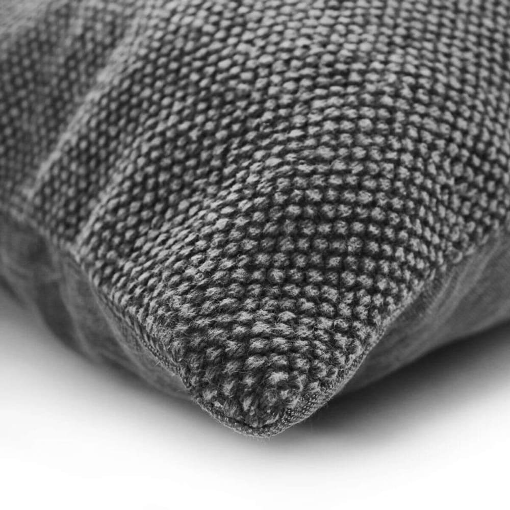 Coussin effet délavé noir 60x40 — vue 4