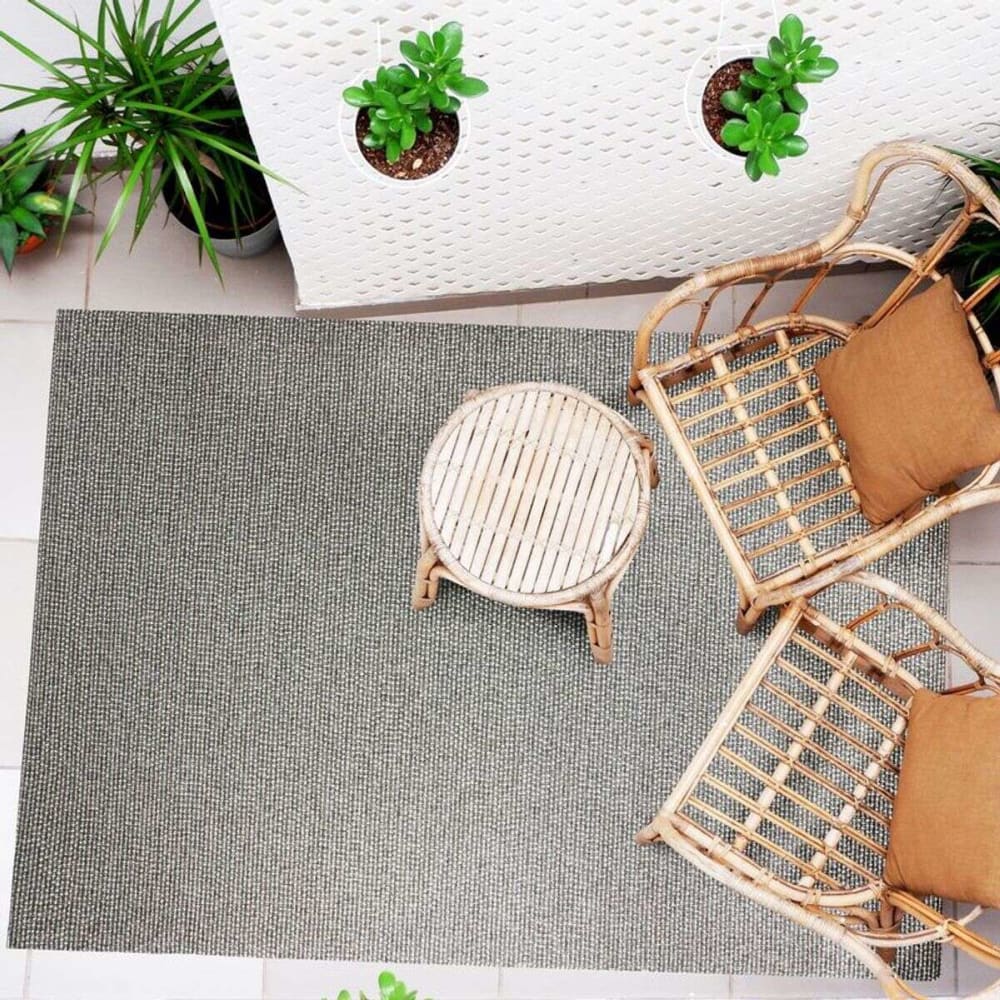 Tapis effet tweed pour intérieur et extérieur gris 120x170 — vue 3