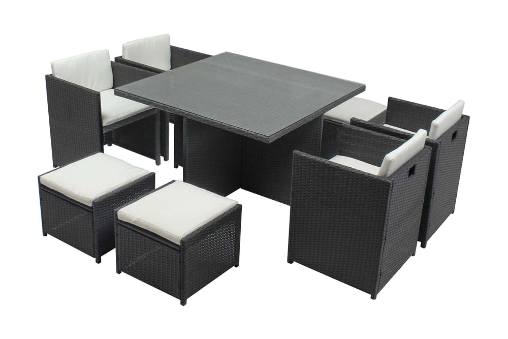 Table et chaises 8 places - encastrables