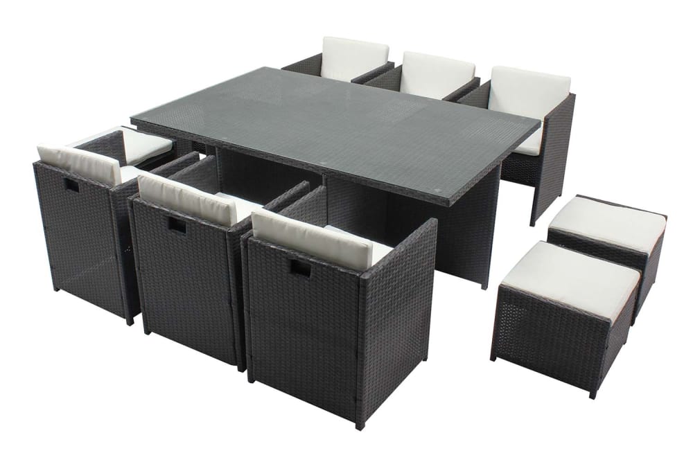 Table et chaises 10 places - encastrables