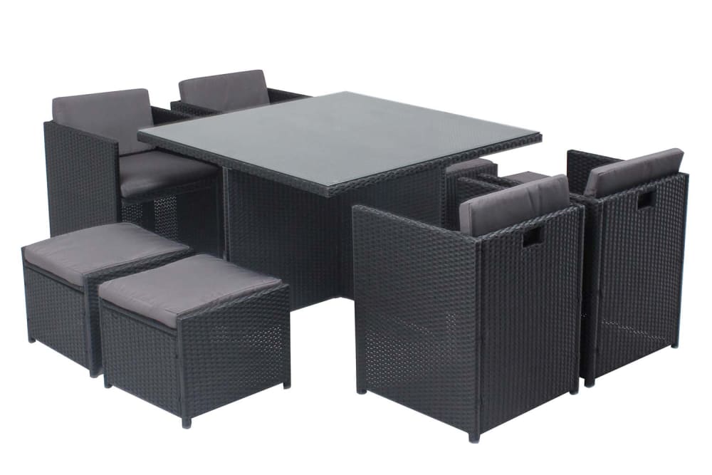 Table et chaises 8 places - encastrables