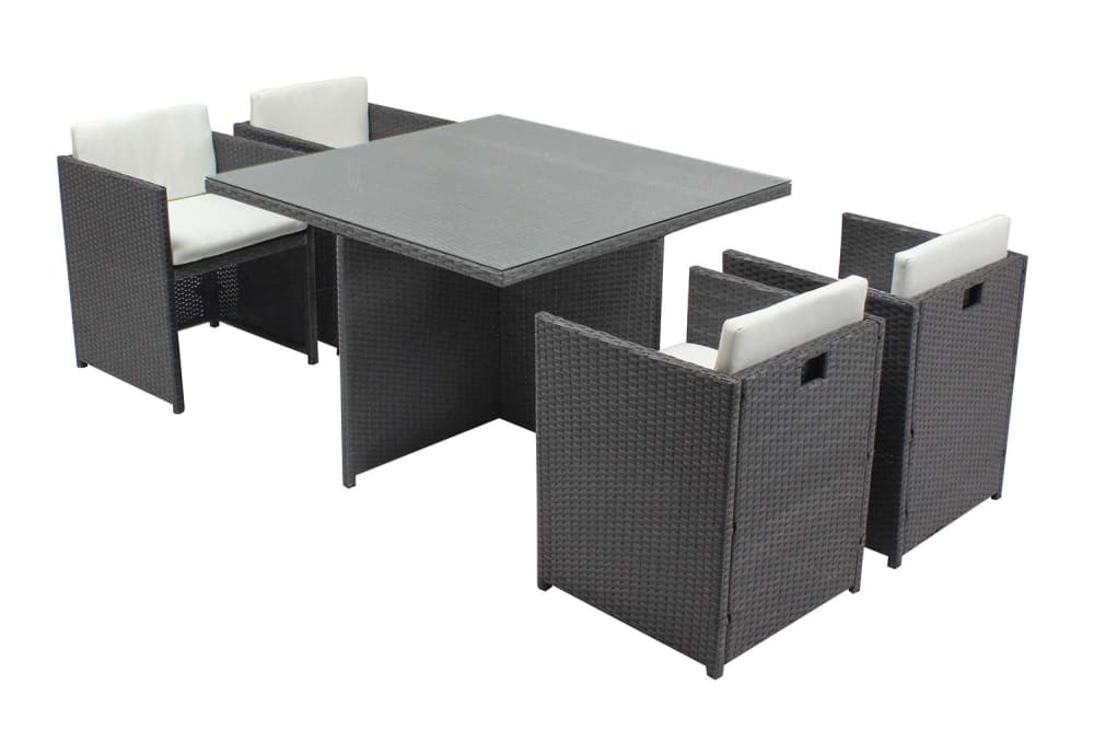 Table et chaises 4 places - encastrables