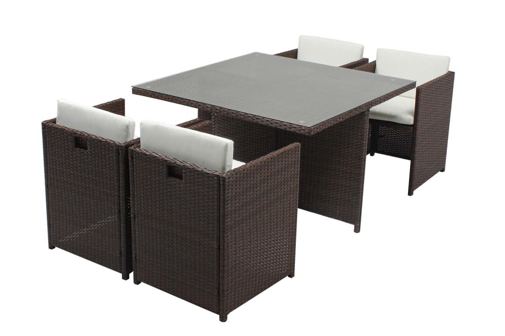 Table et chaises 4 places - encastrables
