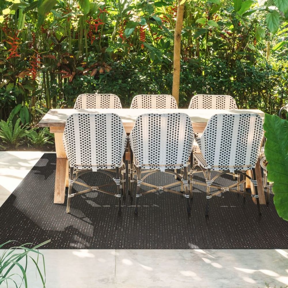 Tappeto interno-esterno nero 160x230 - The Deco Factory