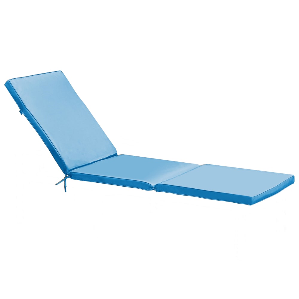 Cojín de baño de sol de poliéster azul