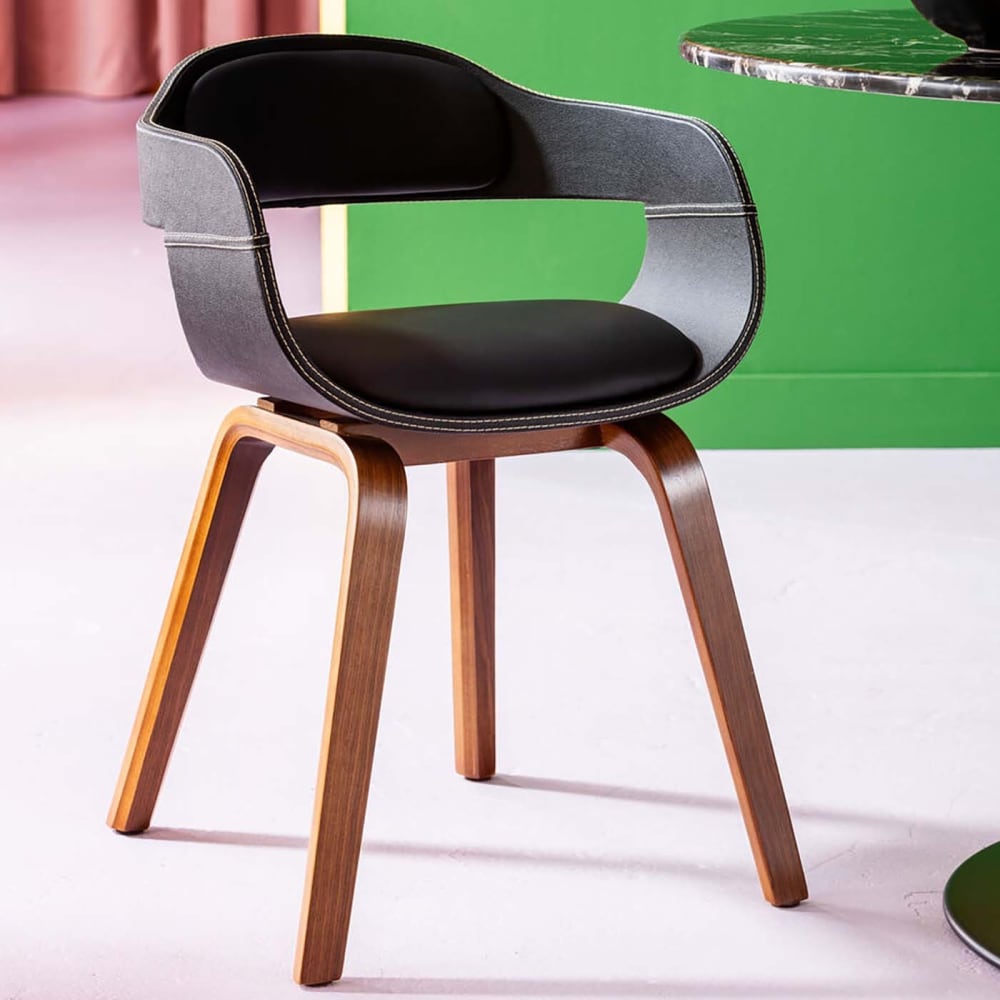 Silla polipiel con reposabrazos - Maisons du Monde