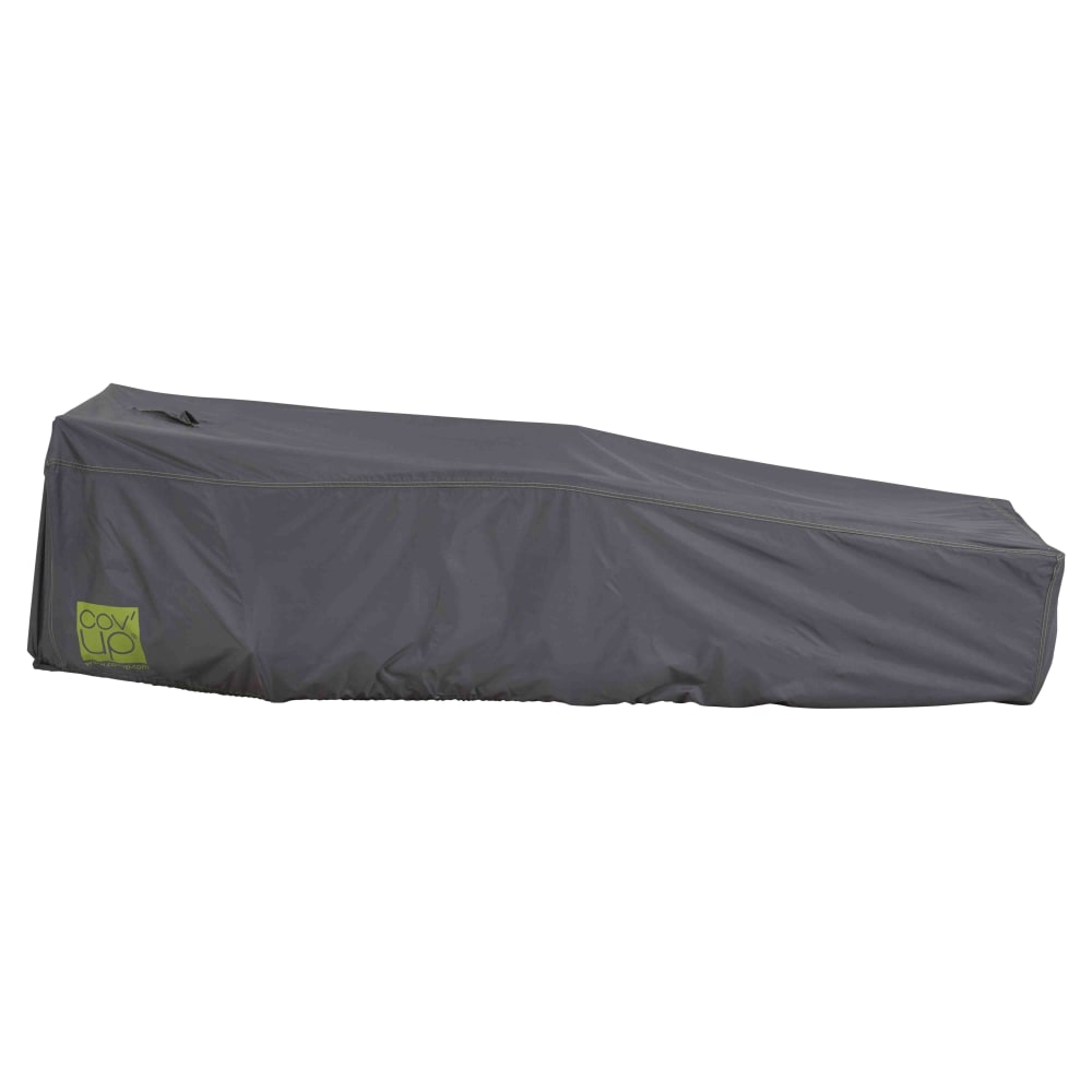 Housse de transat et bain de soleil polyester 200 x 75 cm grise - Maisons du Monde