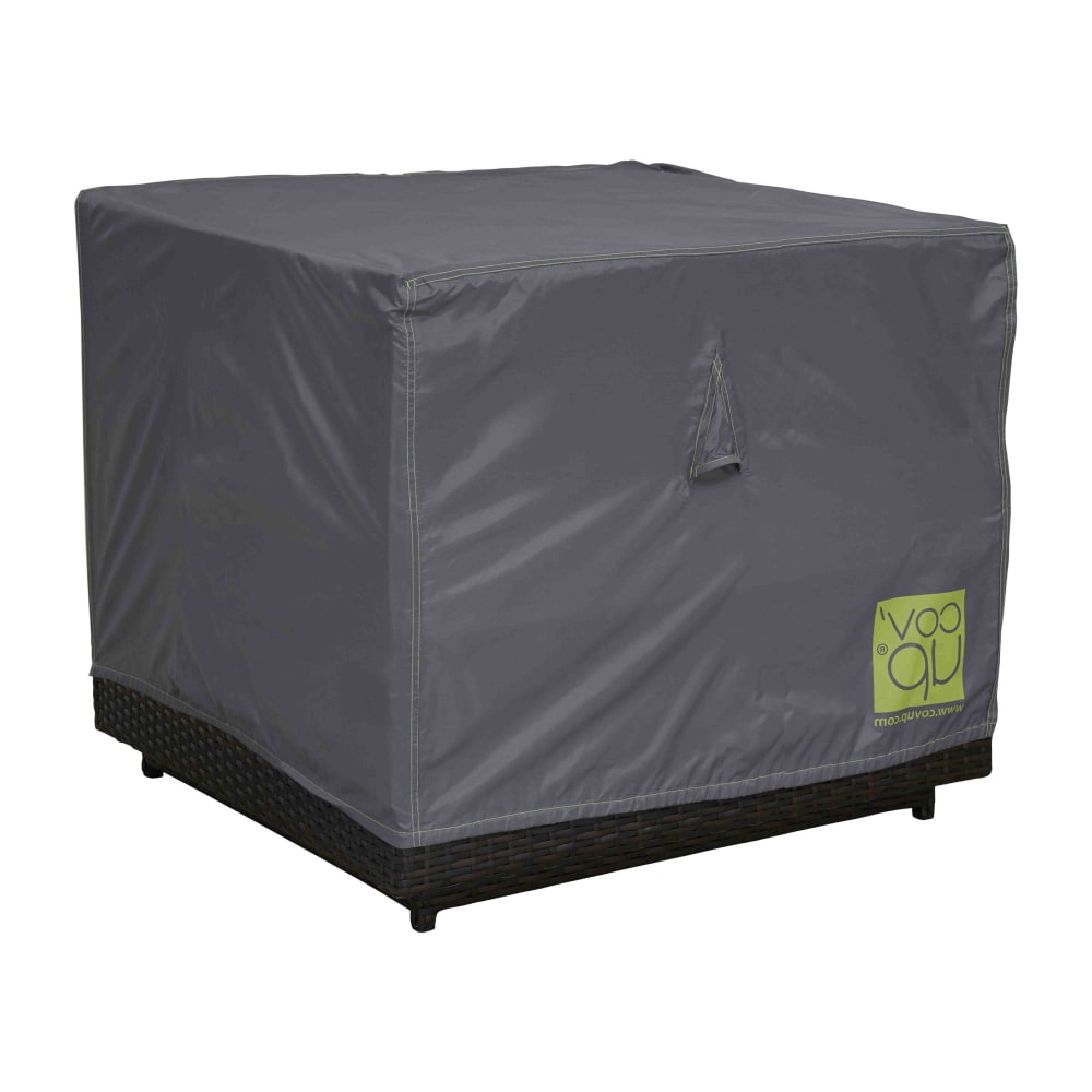 Housse de fauteuil de jardin polyester 75 x 75 x 60 cm grise Housse de fauteuil de jardin polyester 75 x 75 x 60 cm grise