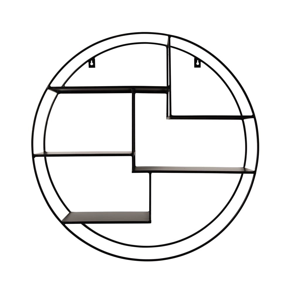 Etagère murale ronde en métal 5 niches Expo