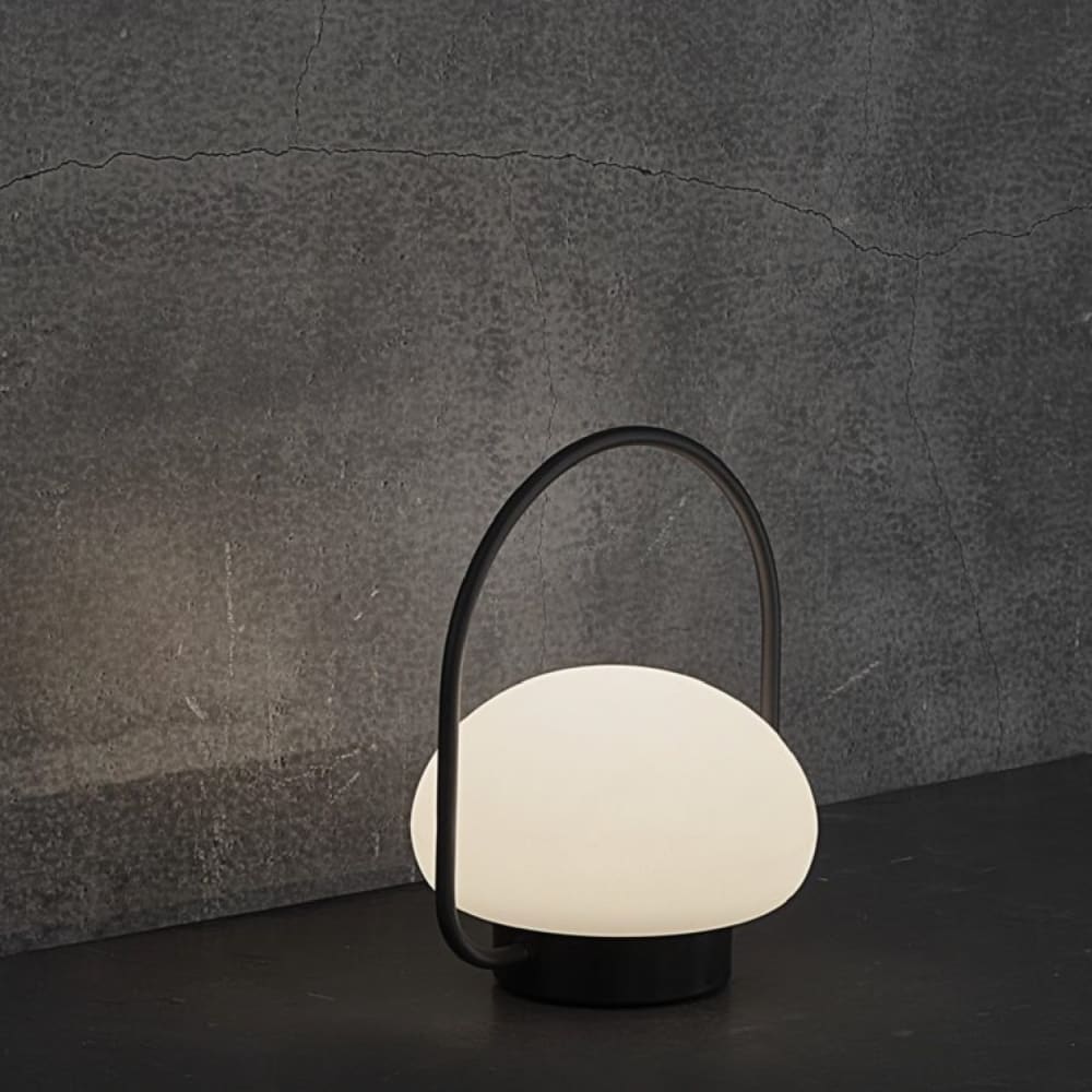 Lámpara portátil exterior en polipropileno blanco 20cm - Maisons du Monde