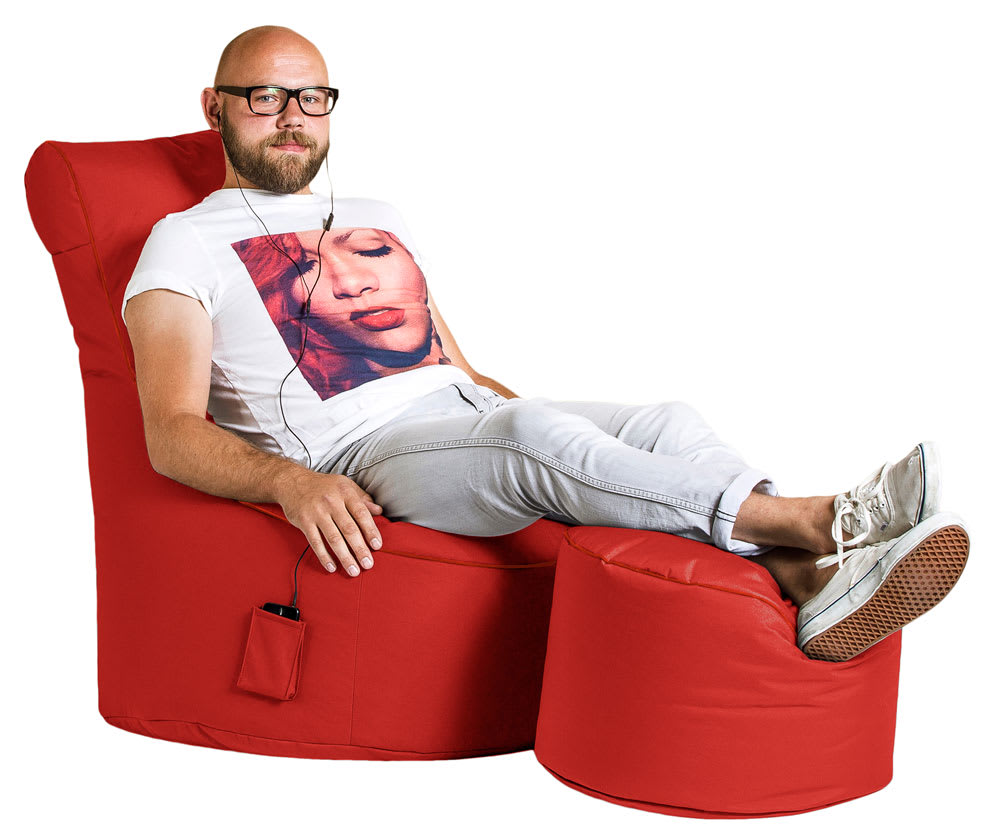 Repose Pieds DotCom Swing Rouge - Maisons du Monde