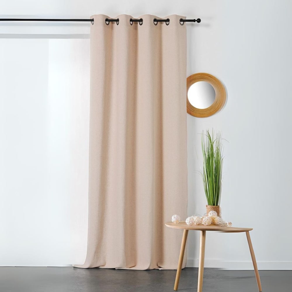 Cortina de algodón y cáñamo