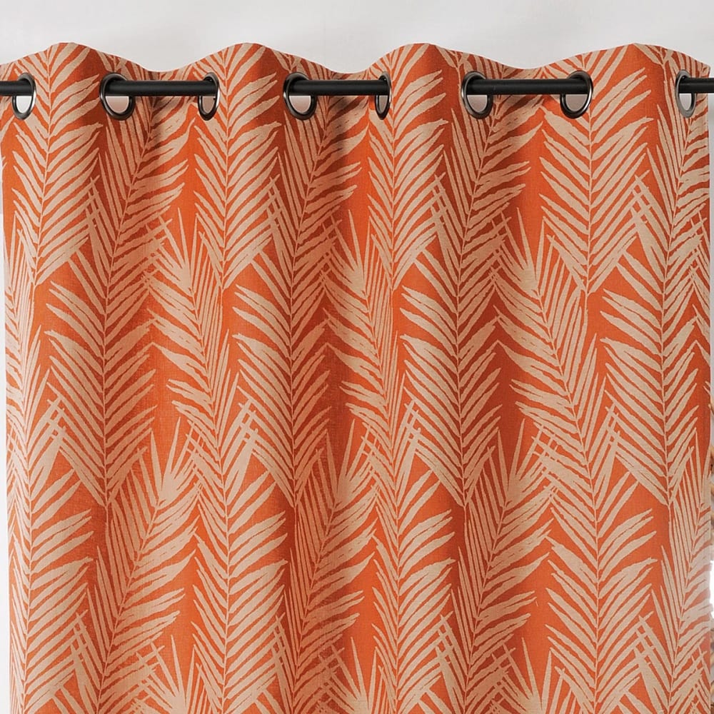 Vorhang mit Palmblattdruck - Maisons Du Monde