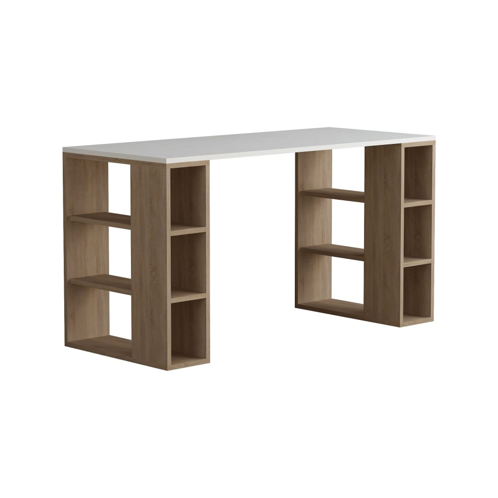 bureau en bois blanc