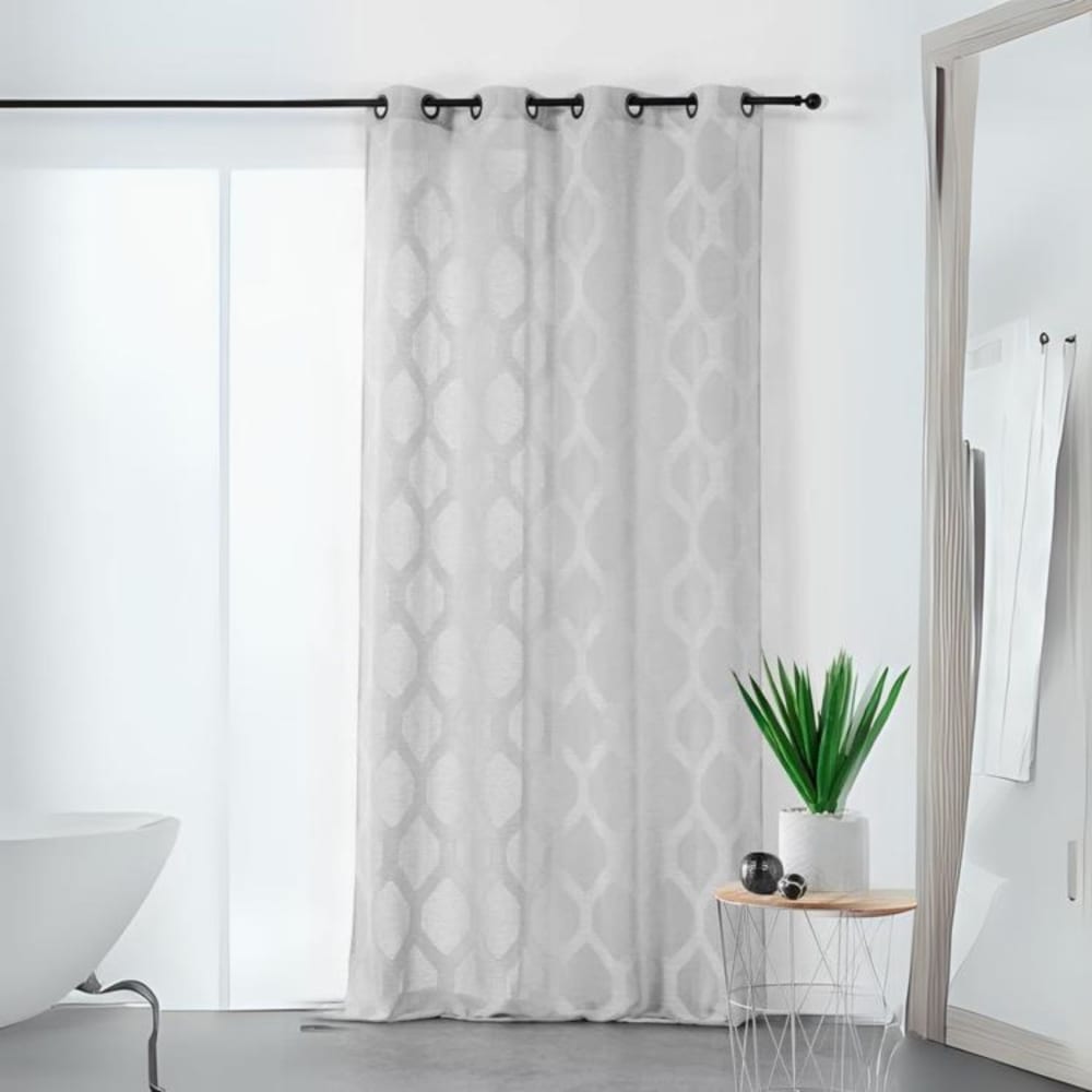 Linder Vertikaler Vorhang mit geometrischem Muster style modern Grau Pes - Polyester