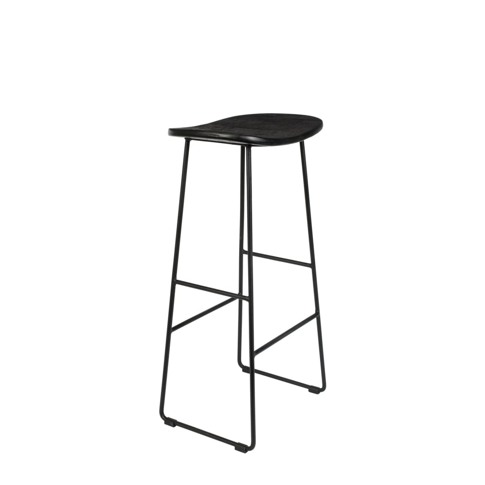 Tabouret de bar en bois noir — Beyit