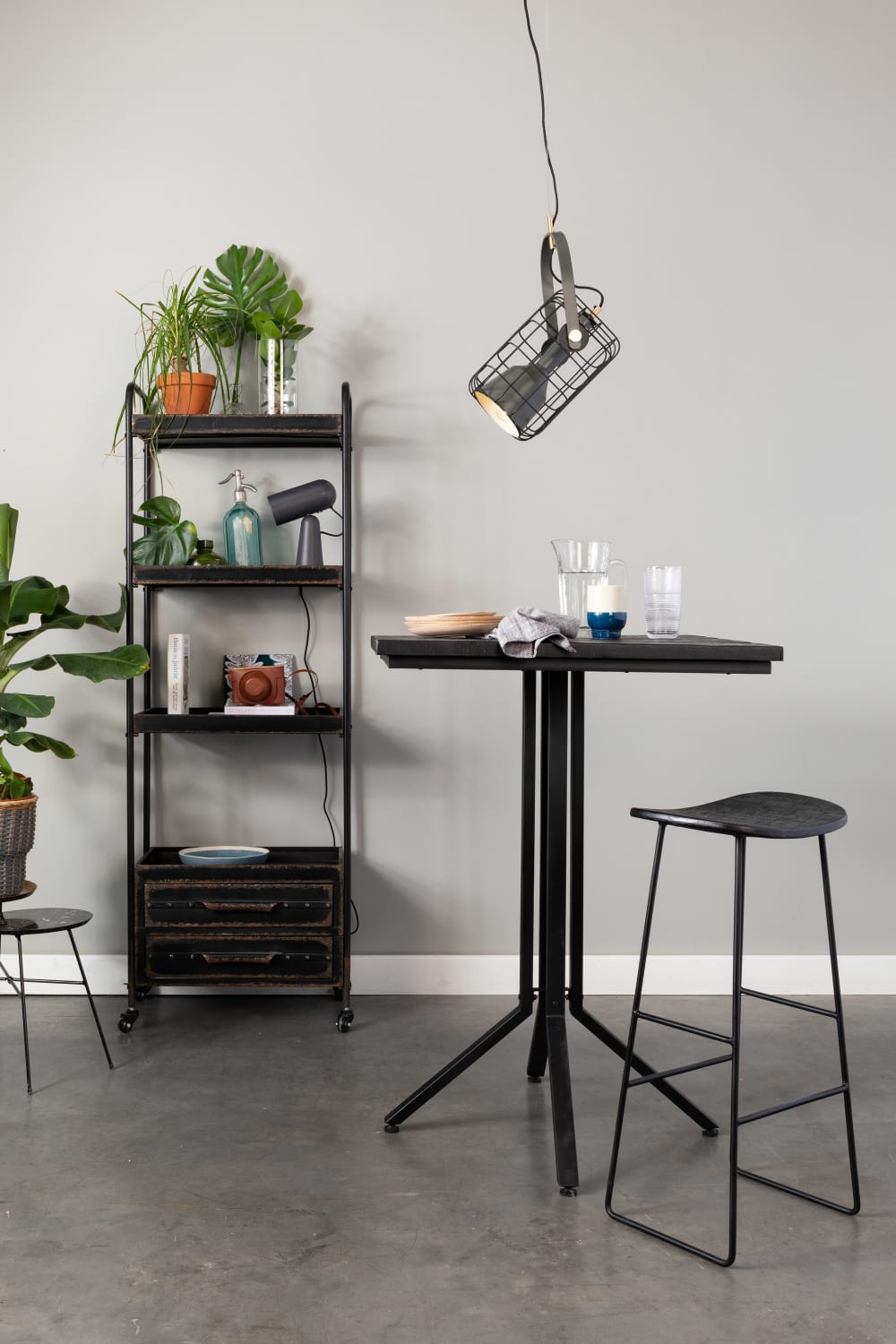 Barhocker aus Holz, schwarz - Maisons Du Monde