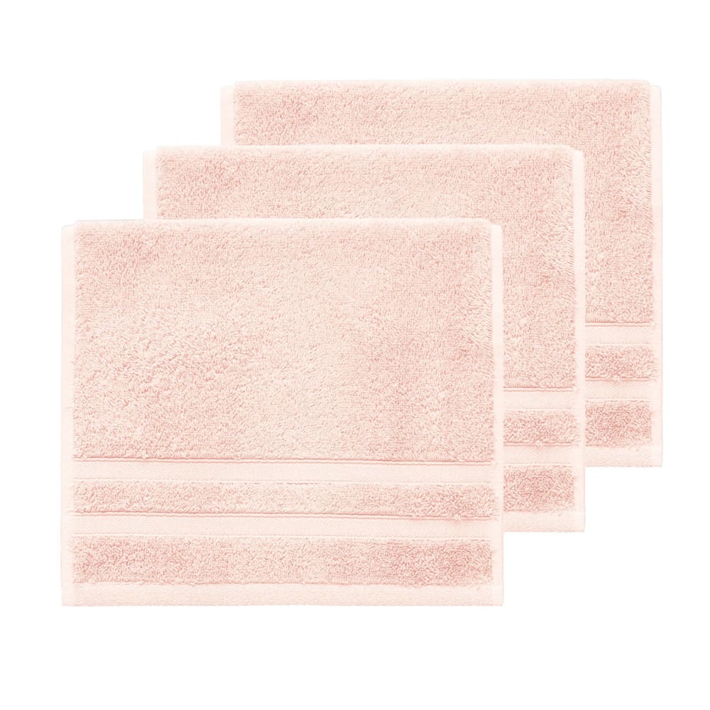 Llot de 3 serviettes invité 600 g/m² poudre 30x50 cm