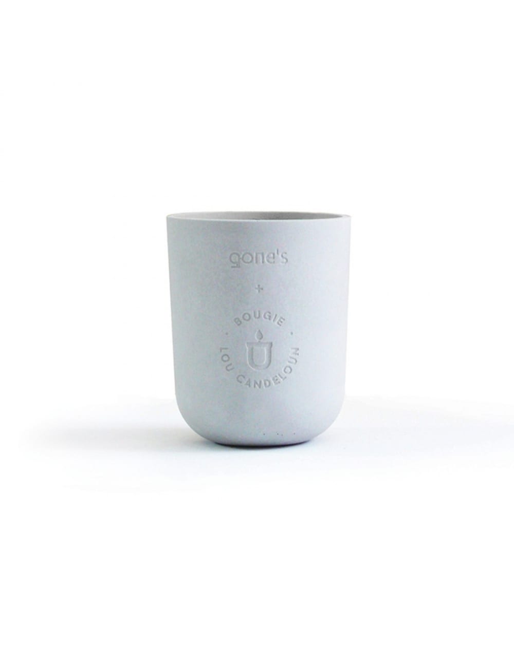 Gone's Duftkerze Ingwer Duft schwarzer Pfeffer und Combava style modern Grau Wachs