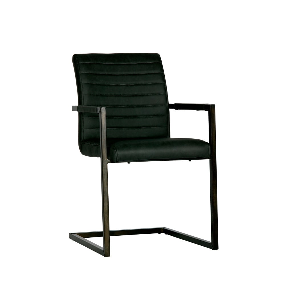 2 chaises avec accoudoirs en simili gris