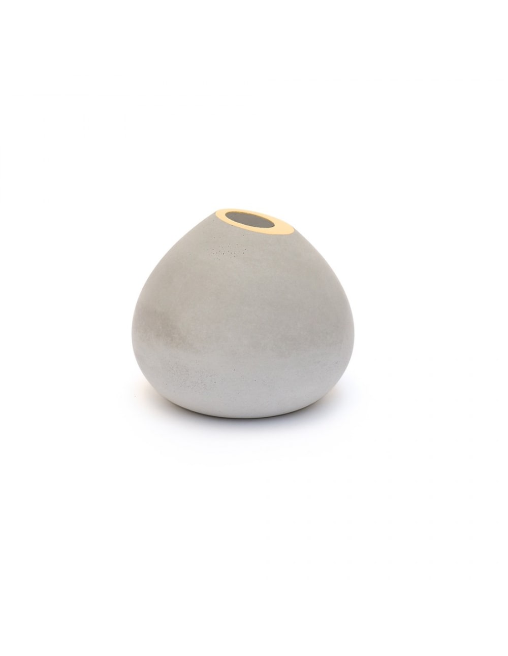 Soliflore en béton cream gold
