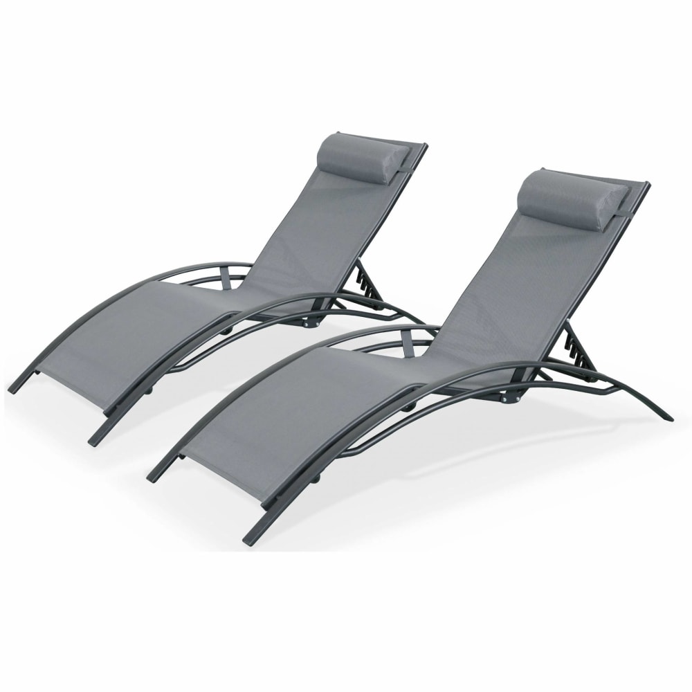 Lot 2 bains soleil - aluminium