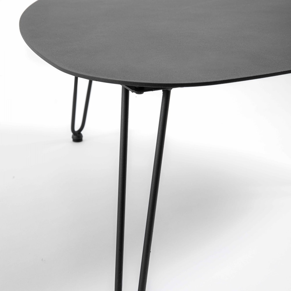Gartencouchtisch in 76 x 74 x 37 cm - Atoll Schwarz - Maisons Du