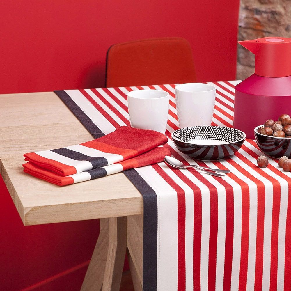 Serviette de table coton Rouge 50x50 cm - Maisons du Monde