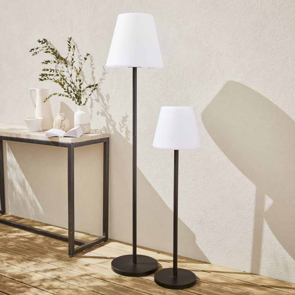 Lampadaire extérieur led charge hybride avec lampe multicolore H150cm - Maisons du Monde