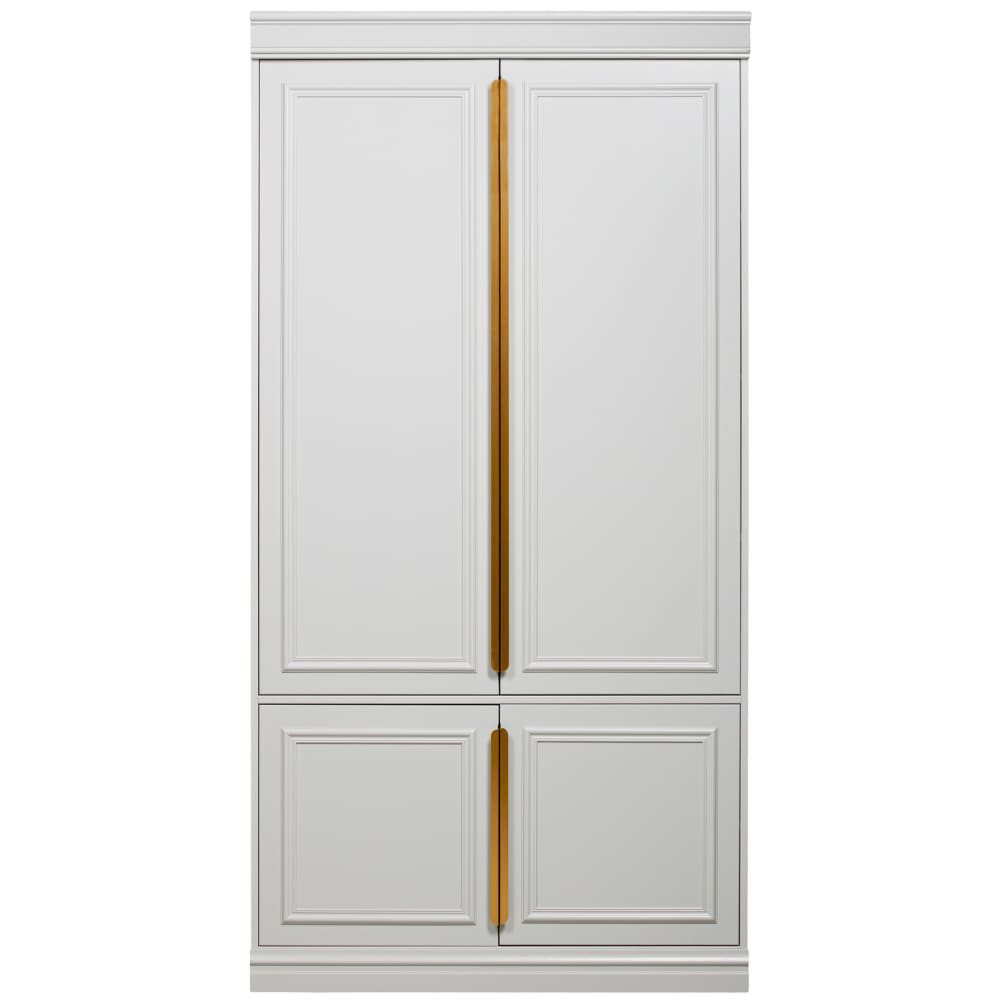 Armoire 2 portes en pin gris