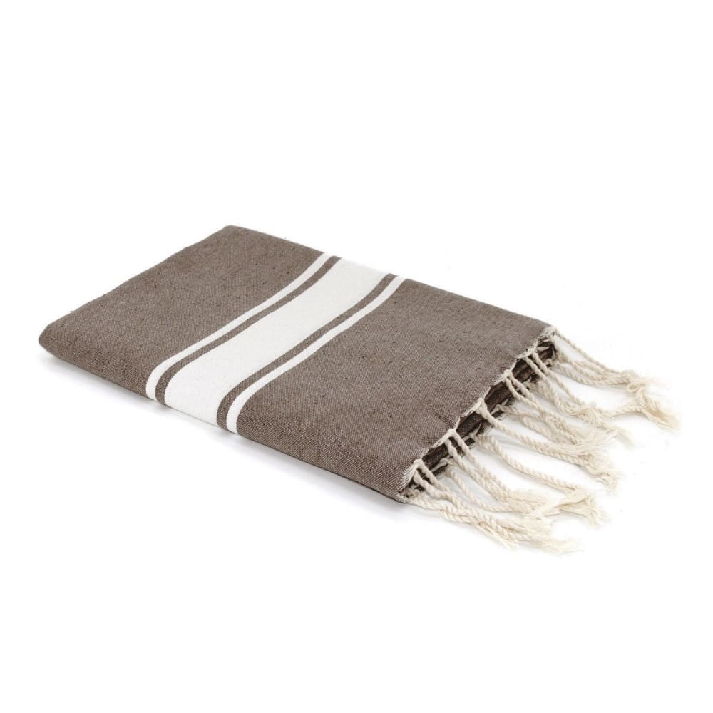 Fouta coton 100x200 taupe clair