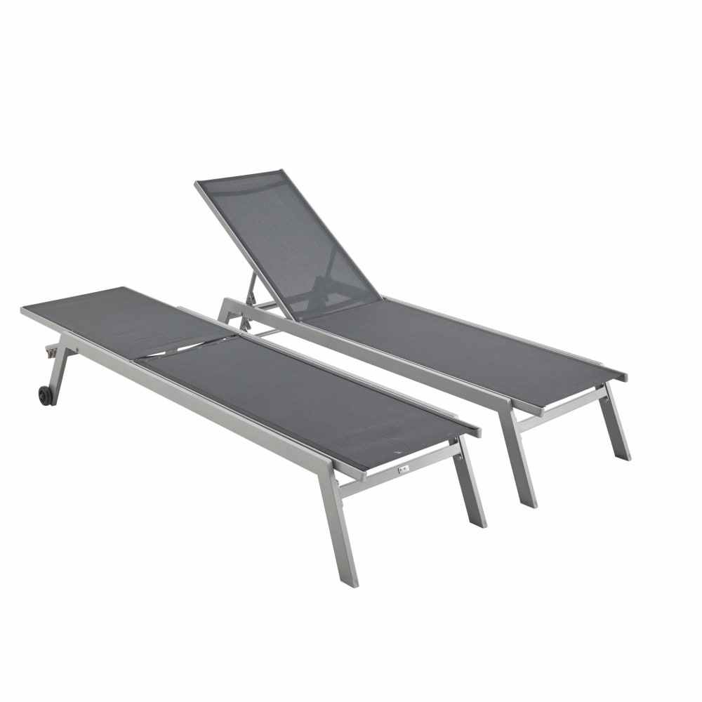 Lot 2 bains soleil - aluminium