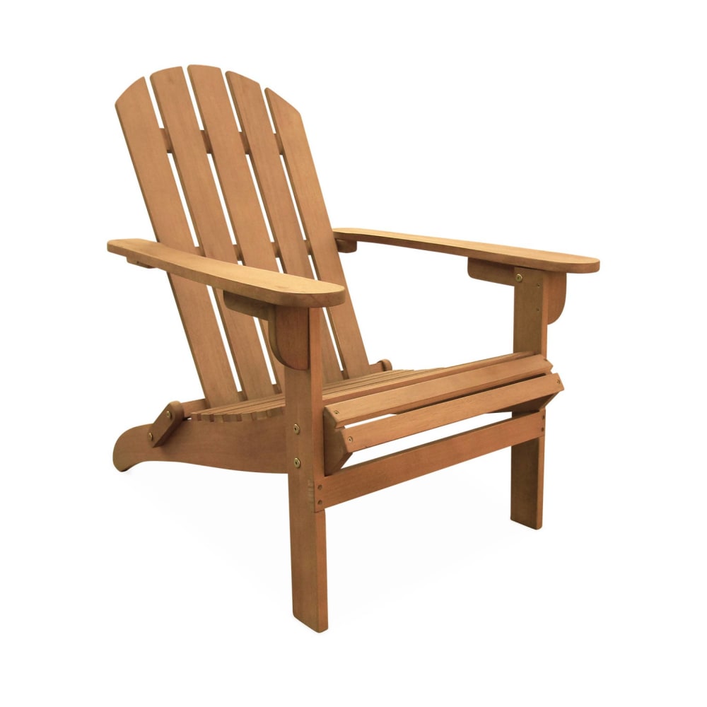 Fauteuil de jardin en eucalyptus naturel
