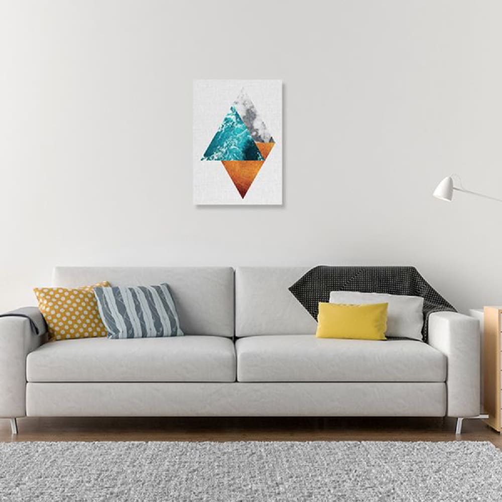 Tableau métal géométrie triangles 32x45 - Maisons du Monde