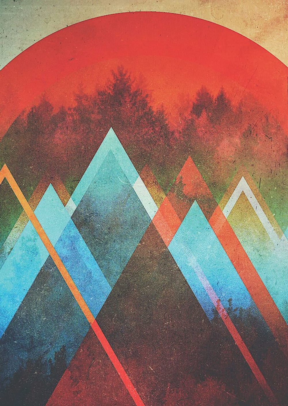 Tableau métal fractions B22 32x45