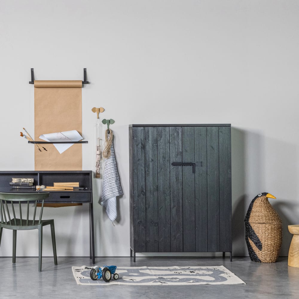 Armoire de penderie - pin brossé