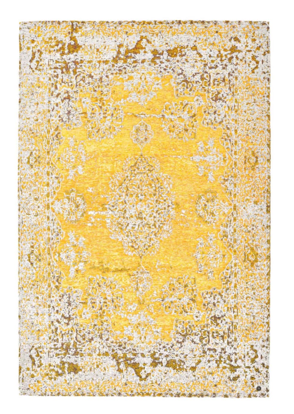 Alfombra oriental vintage de tejido plano