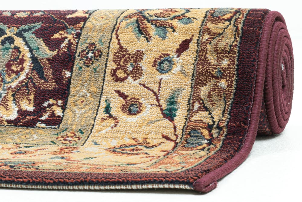 Klassischer orientalischer Maschinenteppich - Rot 160x160 cm -